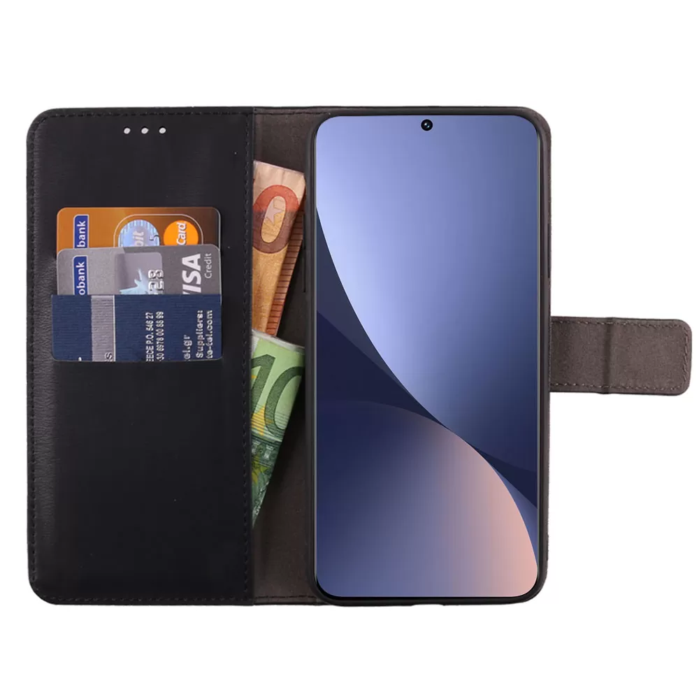 VOLTE-TEL ALLURE ΘΗΚΗ XIAOMI 12/12X 6.28in  MAGNET BOOK STAND CLIP BLACK - Image 3