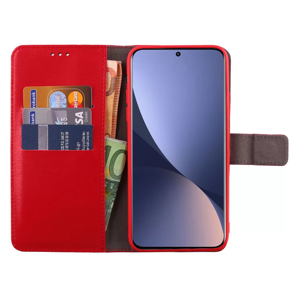 VOLTE-TEL ALLURE ΘΗΚΗ XIAOMI 12 PRO 6.73in  MAGNET BOOK STAND CLIP RED - Image 5