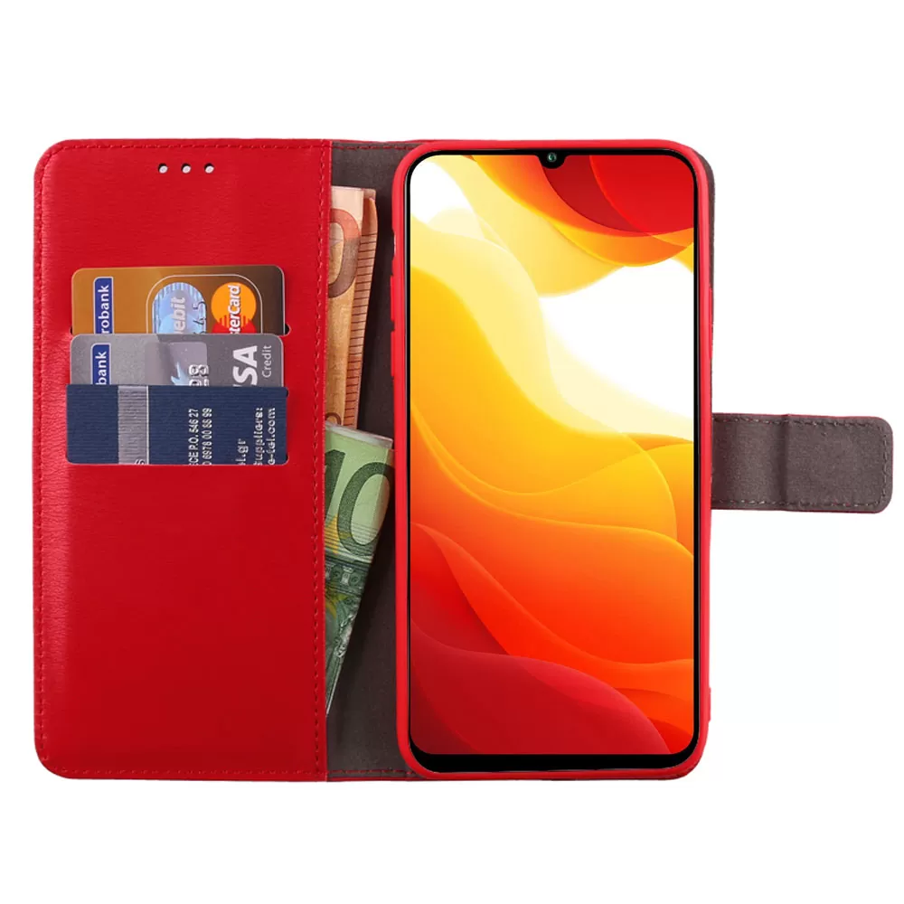 VOLTE-TEL ALLURE ΘΗΚΗ XIAOMI MI 10 LITE 5G/ MI 10 LITE YOUTH/ MI 10 LITE ZOOM 6.57in  MAGNET BOOK STAND CLIP RED - Image 5