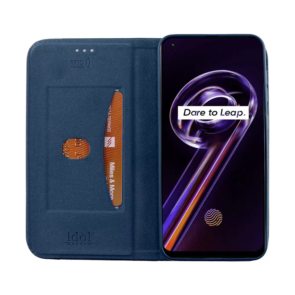 IDOL 1991 ELITE ΘΗΚΗ REALME 9 5G/9 PRO 5G 6.6in  ANTI-RFID BOOK STAND BLUE - Image 7