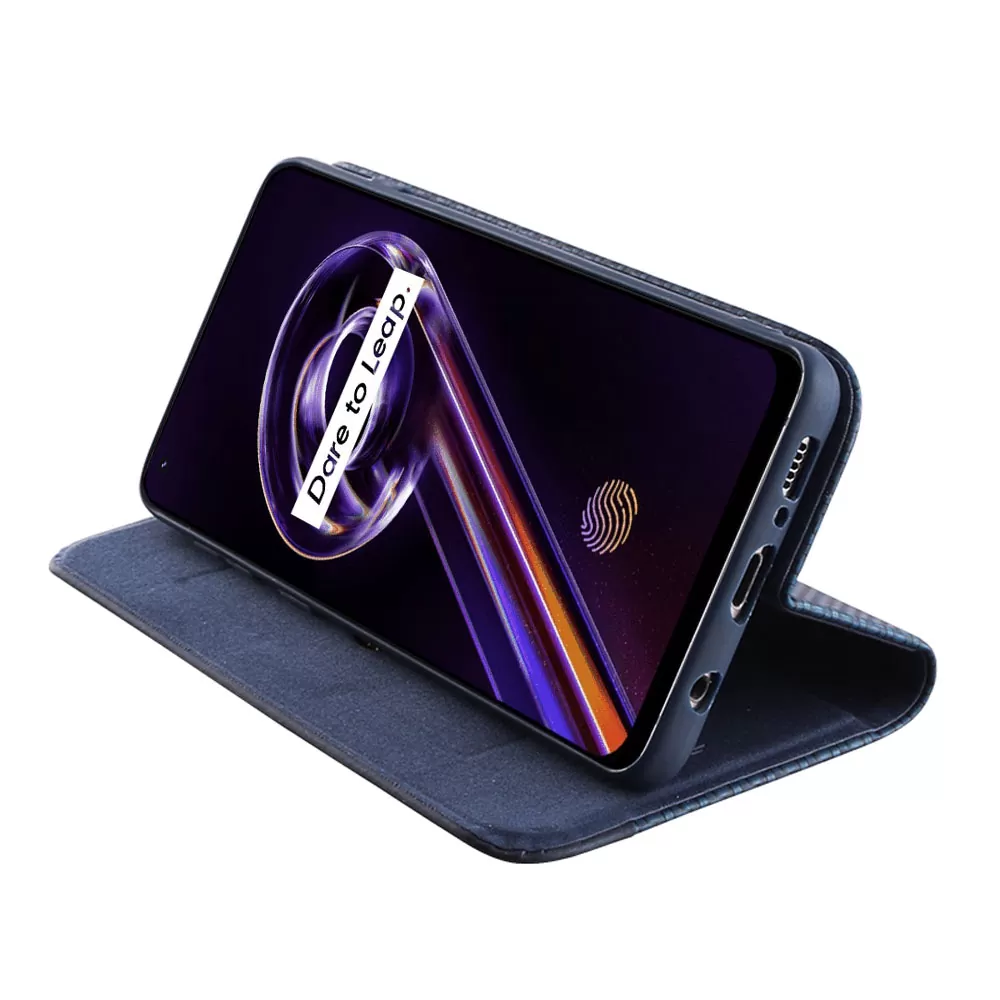 IDOL 1991 ELITE ΘΗΚΗ REALME 9 5G/9 PRO 5G 6.6in  ANTI-RFID BOOK STAND BLUE - Image 4