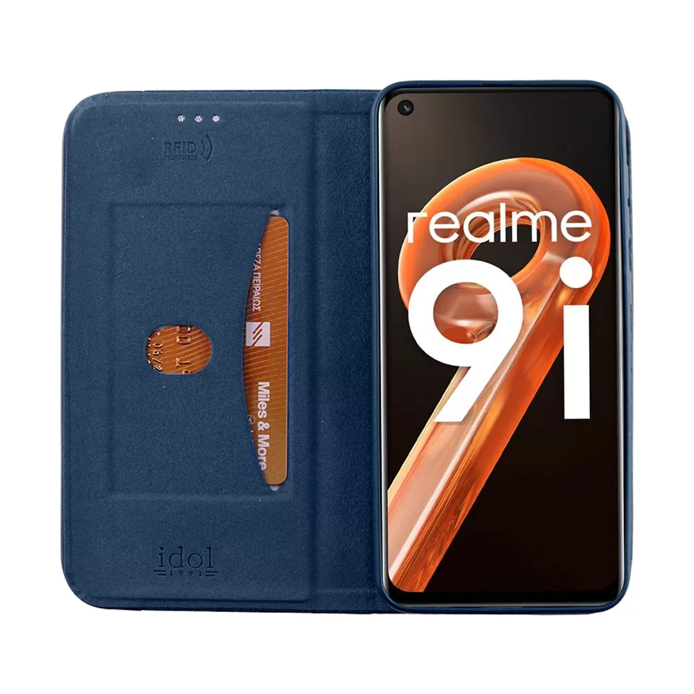 IDOL 1991 ELITE ΘΗΚΗ REALME 9i 6.6in  ANTI-RFID BOOK STAND BLUE - Image 7