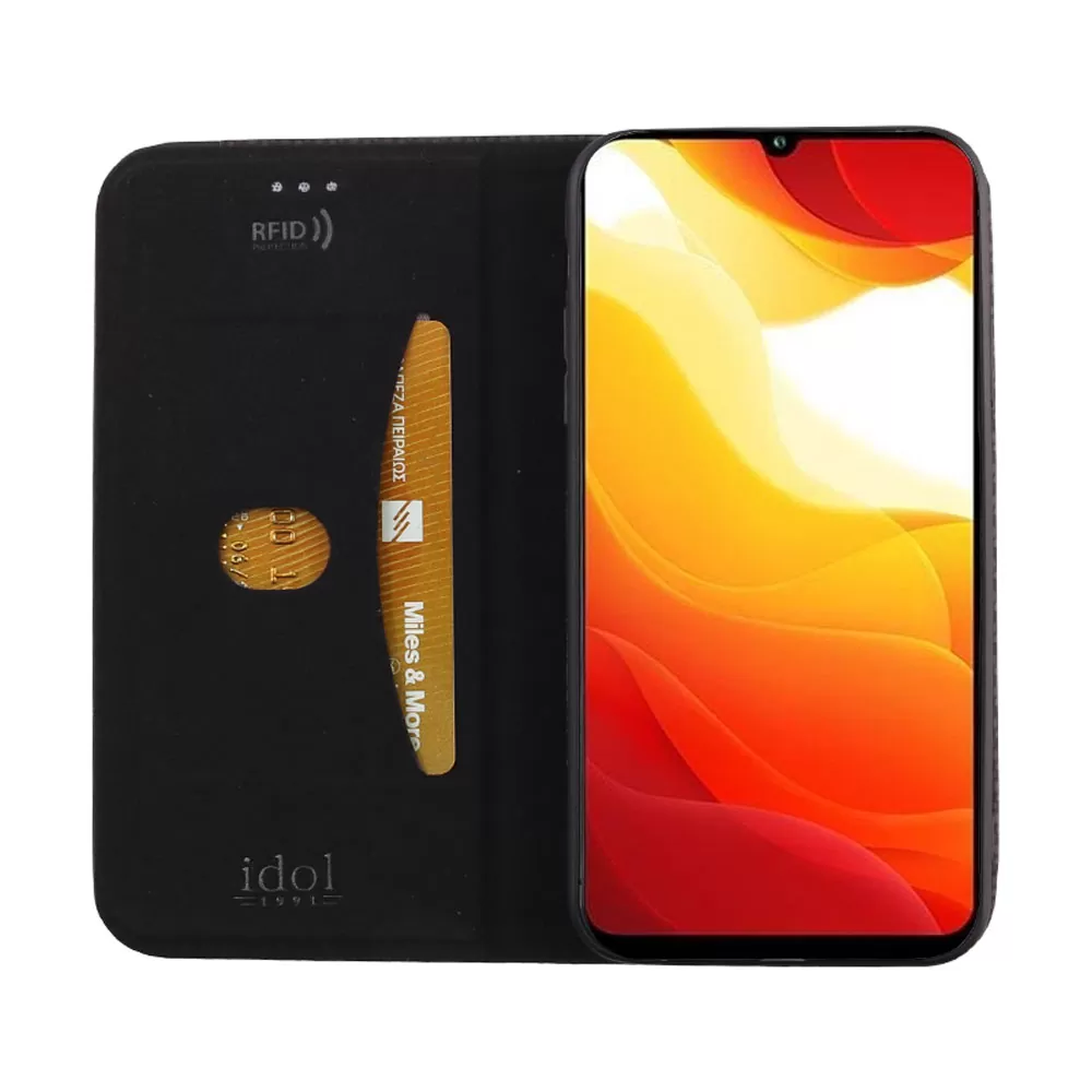 IDOL 1991 ELITE ΘΗΚΗ XIAOMI MI 10 LITE 5G/ MI 10 LITE YOUTH/ MI 10 LITE ZOOM 6.57in  ANTI-RFID BOOK STAND BLACK - Image 6