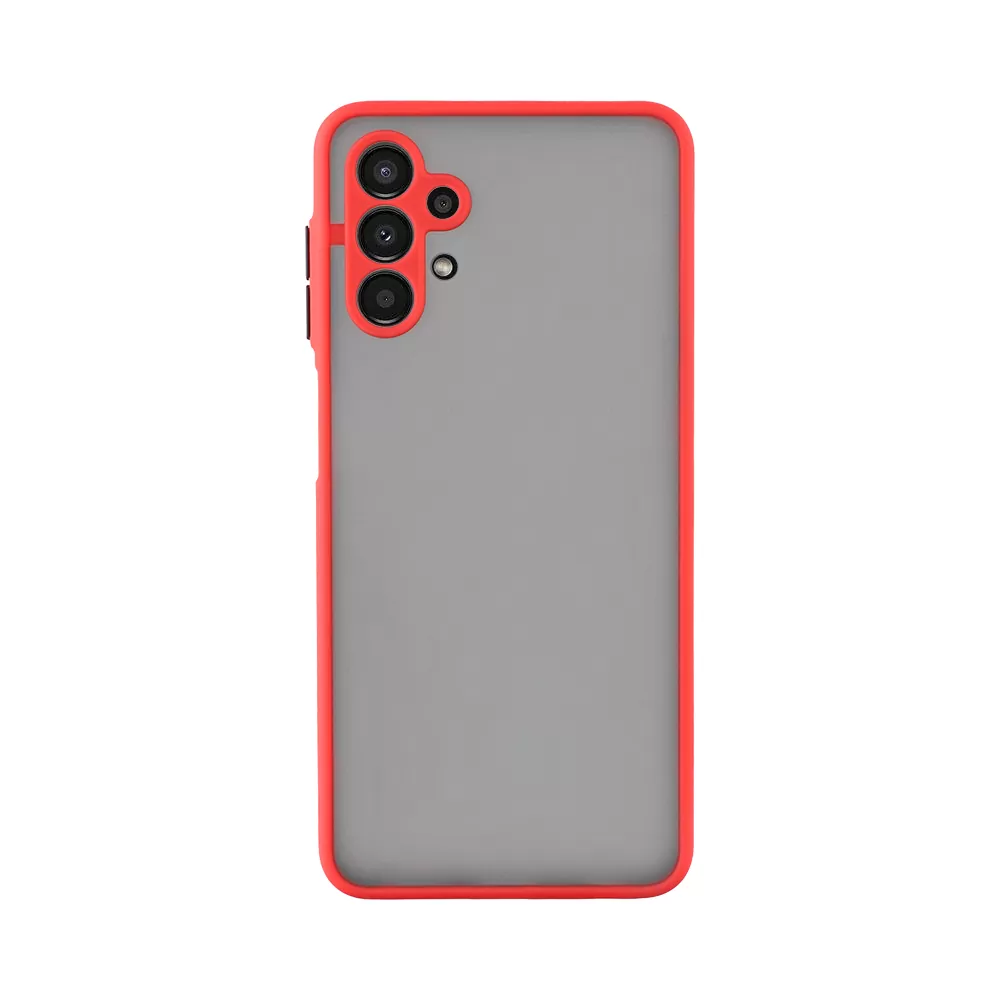 LIME HARDSHELL FUSION ΘΗΚΗ SAMSUNG A13 4G A135/A137 6.6in  FULL CAMERA PROTECTION RED WITH BLACK KEYS - Image 7