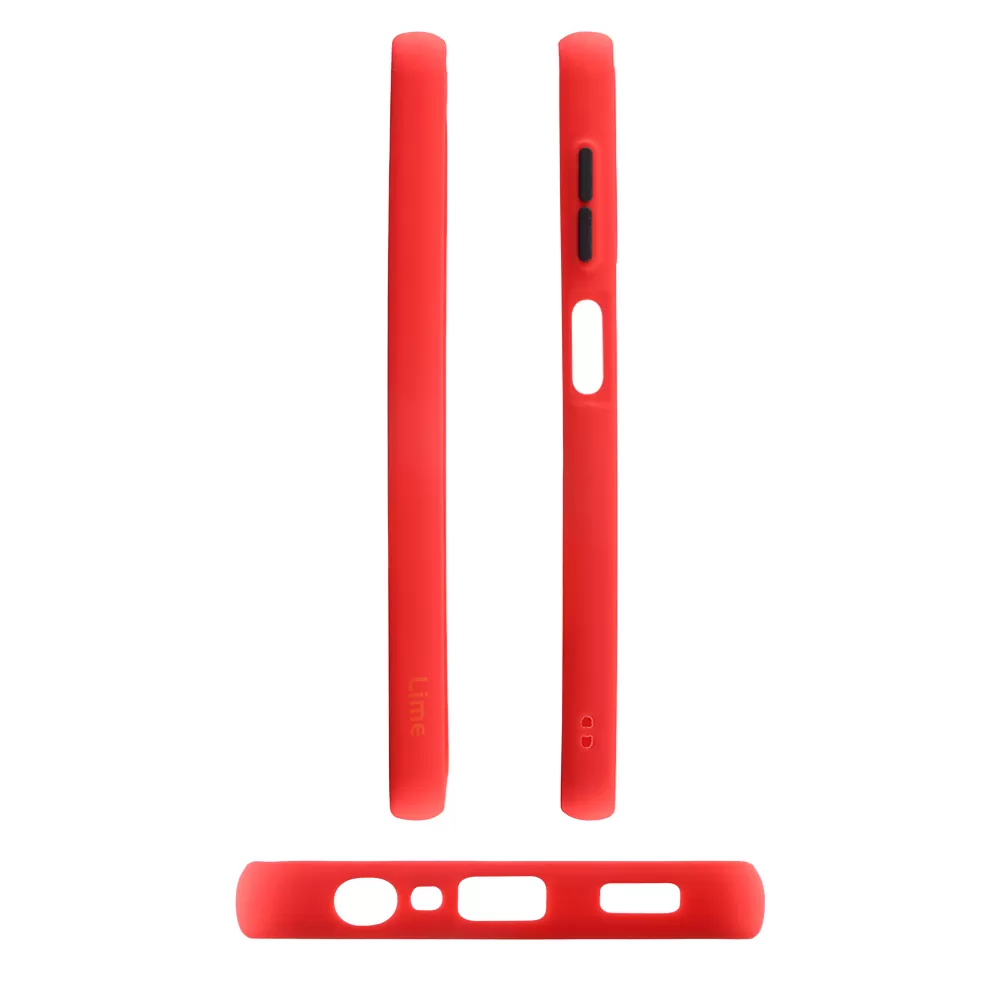 LIME HARDSHELL FUSION ΘΗΚΗ SAMSUNG A13 4G A135/A137 6.6in  FULL CAMERA PROTECTION RED WITH BLACK KEYS - Image 3