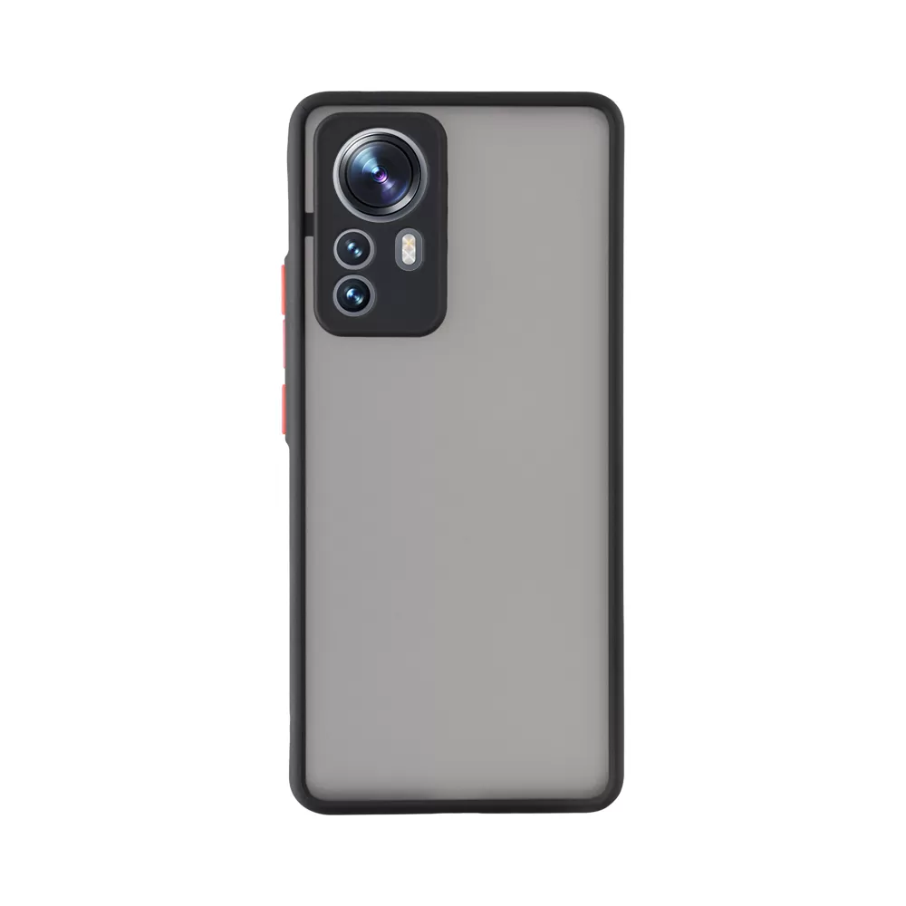 LIME HARDSHELL FUSION ΘΗΚΗ XIAOMI 12/12X 6.28in  FULL CAMERA PROTECTION BLACK WITH RED KEYS - Image 7