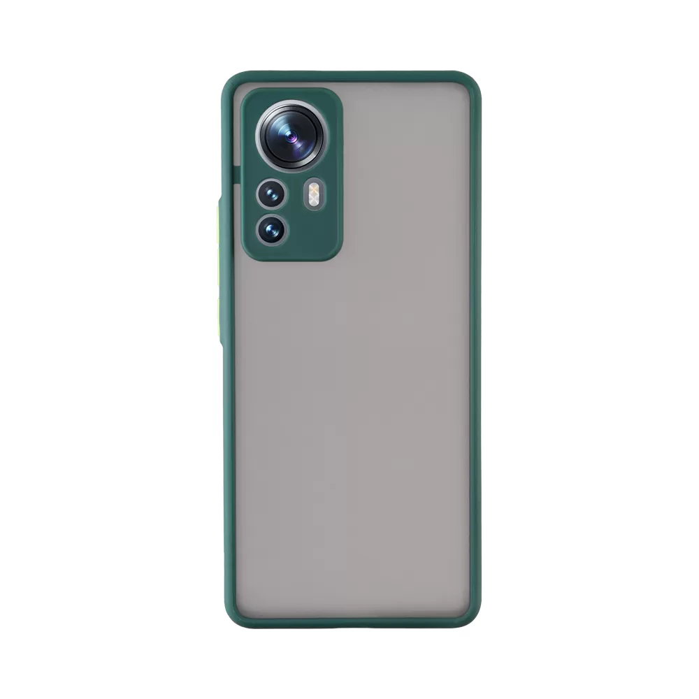 LIME HARDSHELL FUSION ΘΗΚΗ XIAOMI 12 PRO 6.73in  FULL CAMERA PROTECTION GREEN WITH YELLOW KEYS - Image 7