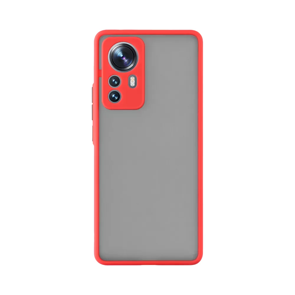 LIME HARDSHELL FUSION ΘΗΚΗ XIAOMI 12 PRO 6.73in  FULL CAMERA PROTECTION RED WITH BLACK KEYS - Image 7