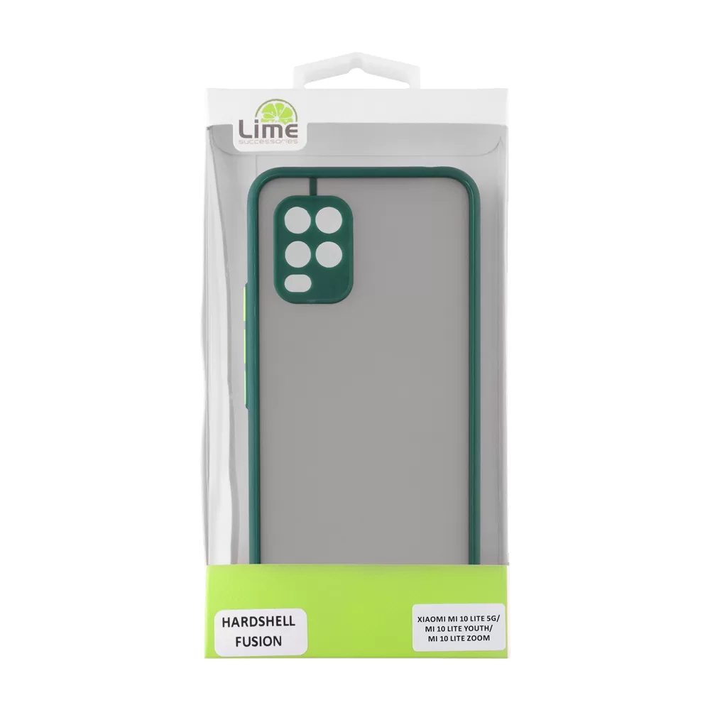 LIME HARDSHELL FUSION ΘΗΚΗ XIAOMI MI 10 LITE 5G/ MI 10 LITE YOUTH/ MI 10 LITE ZOOM 6.57in  FULL CAMERA PROTECTION GREEN WITH YEL - Image 3