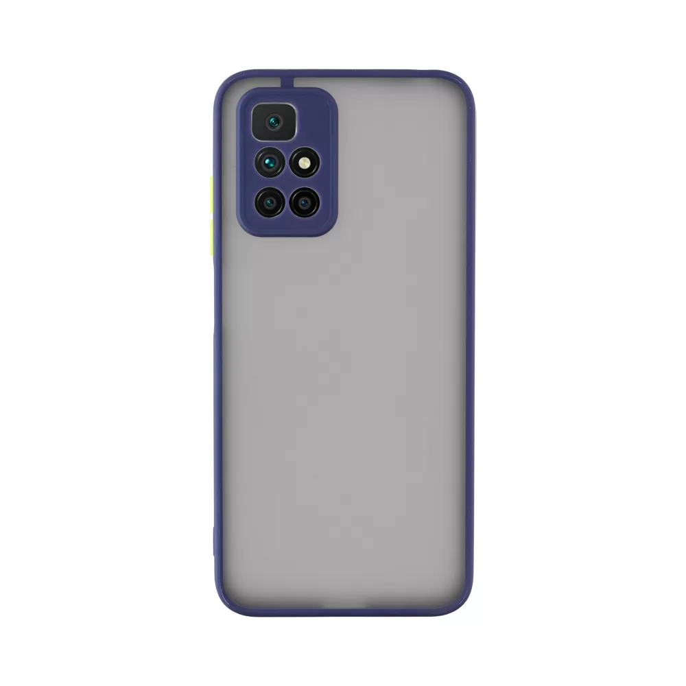 LIME HARDSHELL FUSION ΘΗΚΗ XIAOMI REDMI 10/REDMI 10 2022 6.5in  FULL CAMERA PROTECTION BLUE WITH YELLOW KEYS - Image 7
