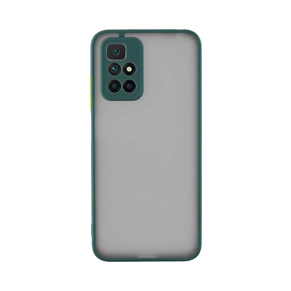 LIME HARDSHELL FUSION ΘΗΚΗ XIAOMI REDMI 10/REDMI 10 2022 6.5in  FULL CAMERA PROTECTION GREEN WITH YELLOW KEYS - Image 7