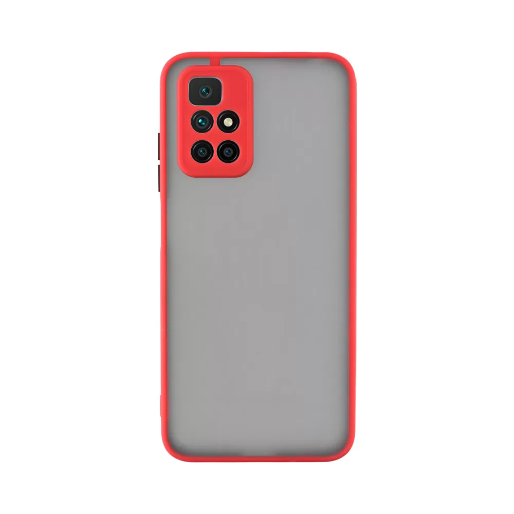 LIME HARDSHELL FUSION ΘΗΚΗ XIAOMI REDMI 10/REDMI 10 2022 6.5in  FULL CAMERA PROTECTION RED WITH BLACK KEYS - Image 7