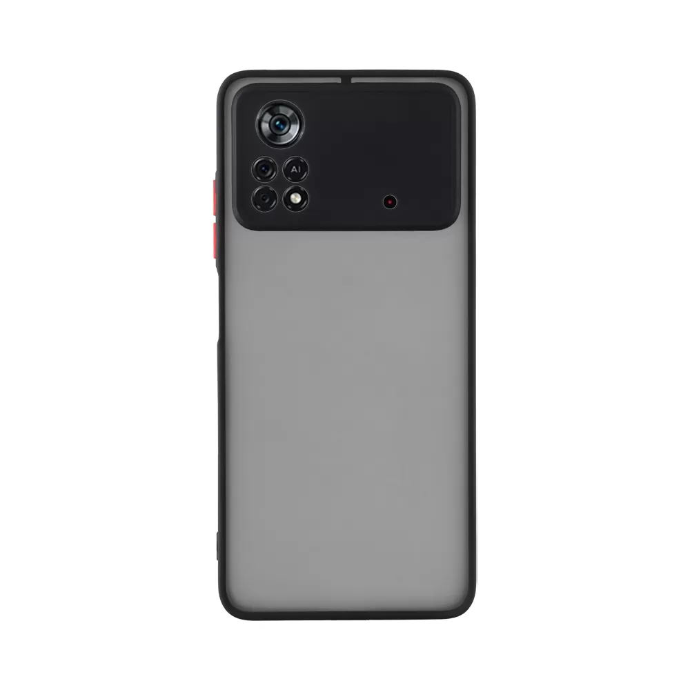 LIME HARDSHELL FUSION ΘΗΚΗ XIAOMI POCO X4 PRO 5G 6.67in  FULL CAMERA PROTECTION BLACK WITH RED KEYS - Image 7