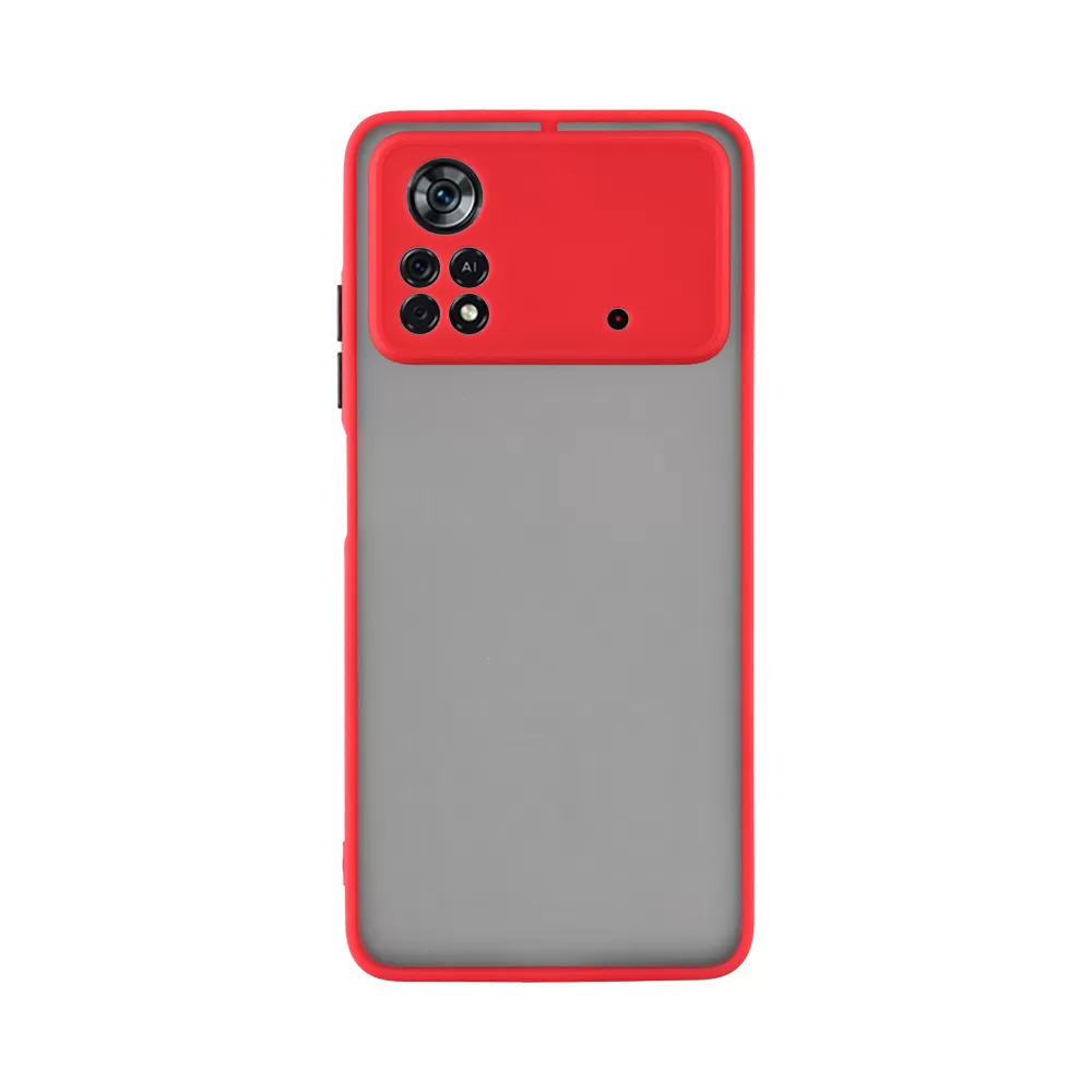 LIME HARDSHELL FUSION ΘΗΚΗ XIAOMI POCO X4 PRO 5G 6.67in  FULL CAMERA PROTECTION RED WITH BLACK KEYS - Image 7