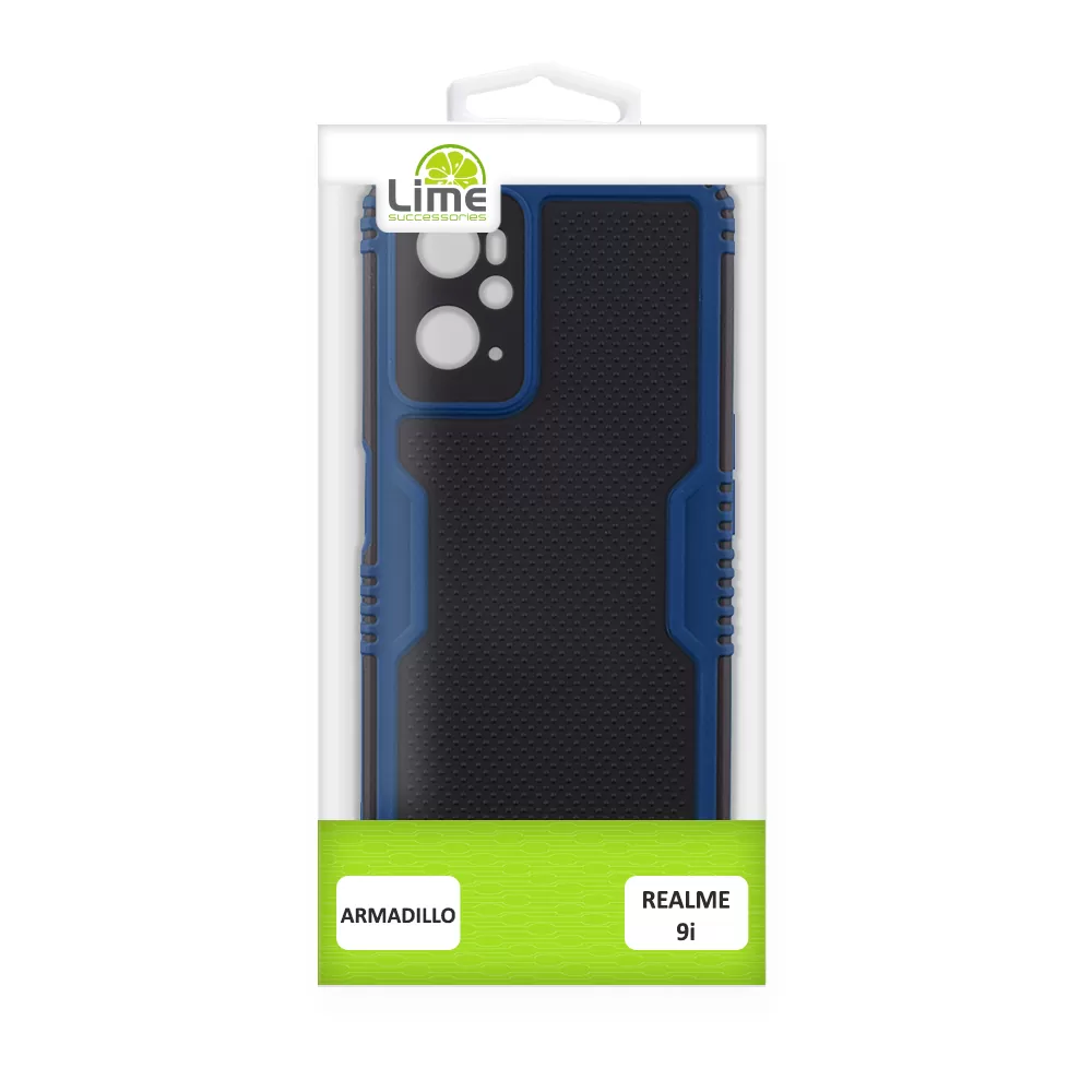 LIME ARMADILLO ΘΗΚΗ REALME 9i 6.6in  FULL CAMERA PROTECTION BLUE - Image 3