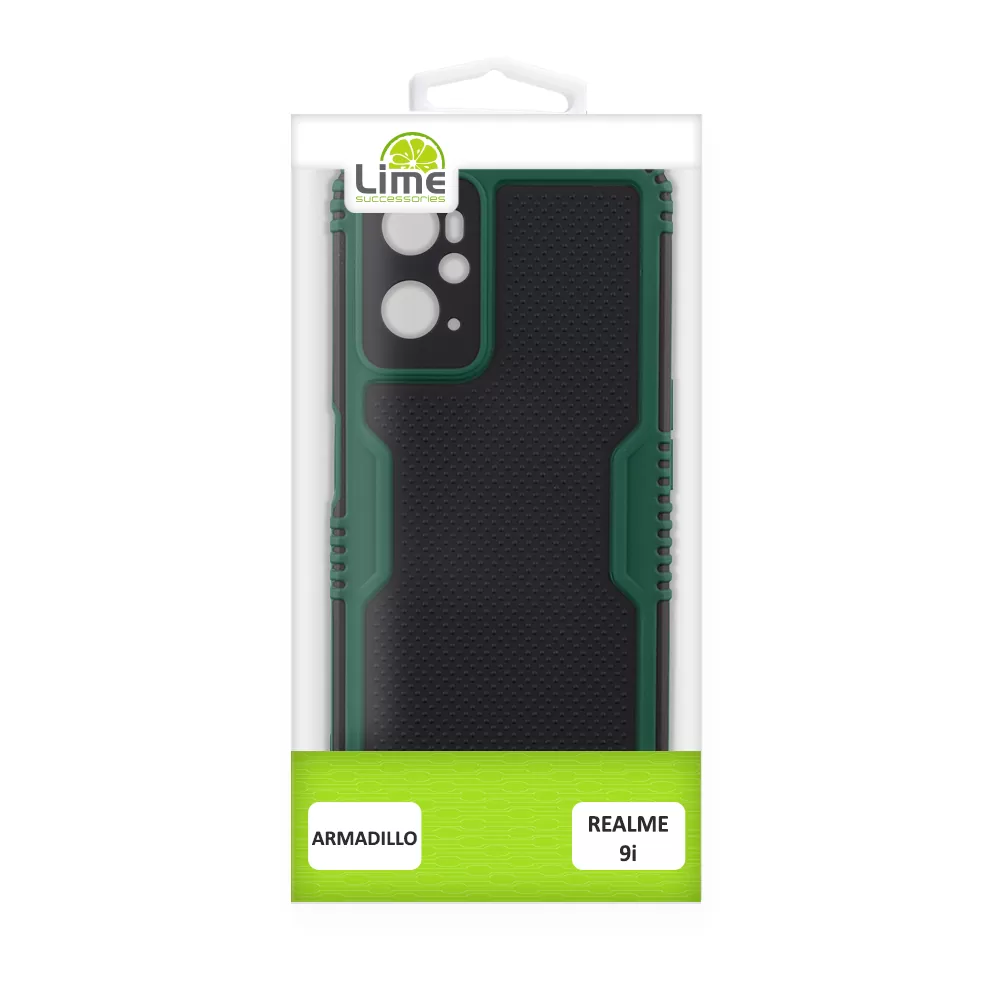 LIME ARMADILLO ΘΗΚΗ REALME 9i 6.6in  FULL CAMERA PROTECTION GREEN - Image 3