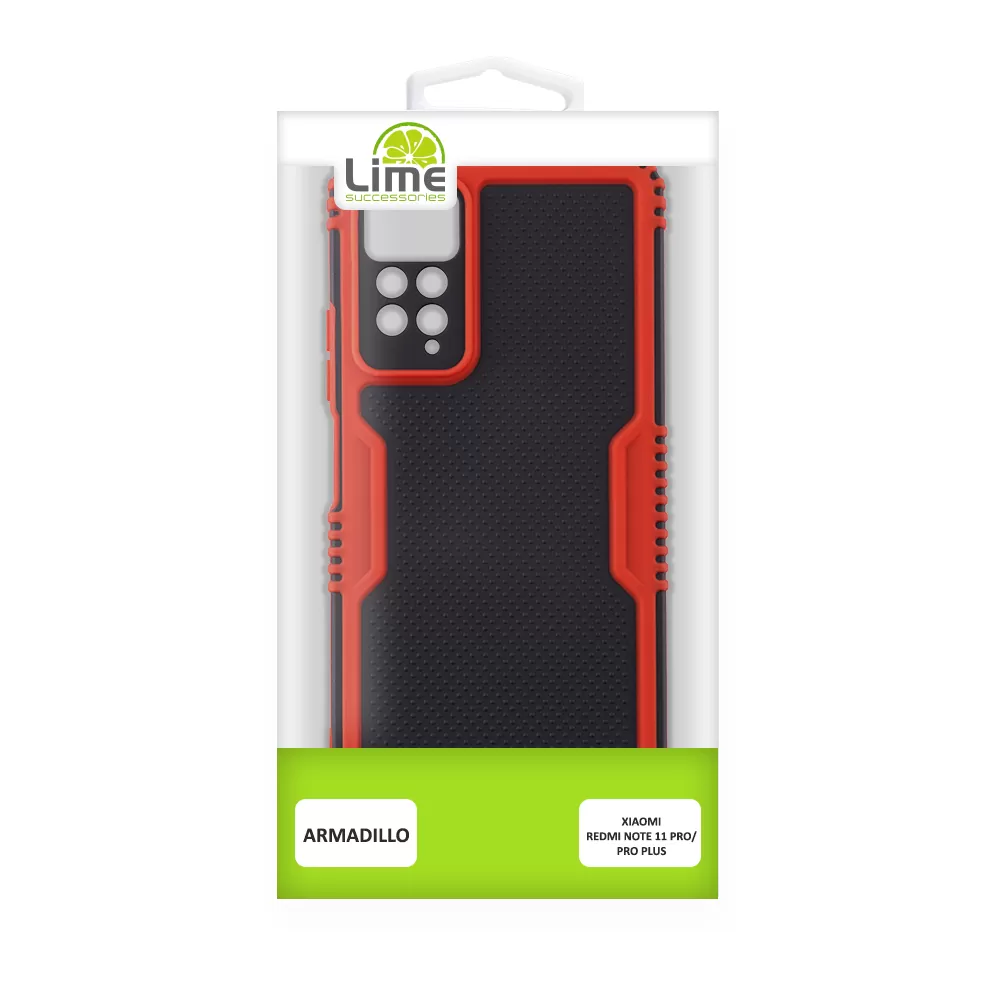 LIME ARMADILLO ΘΗΚΗ XIAOMI REDMI NOTE 11 PRO 4G/5G 6.67in  FULL CAMERA PROTECTION RED - Image 3