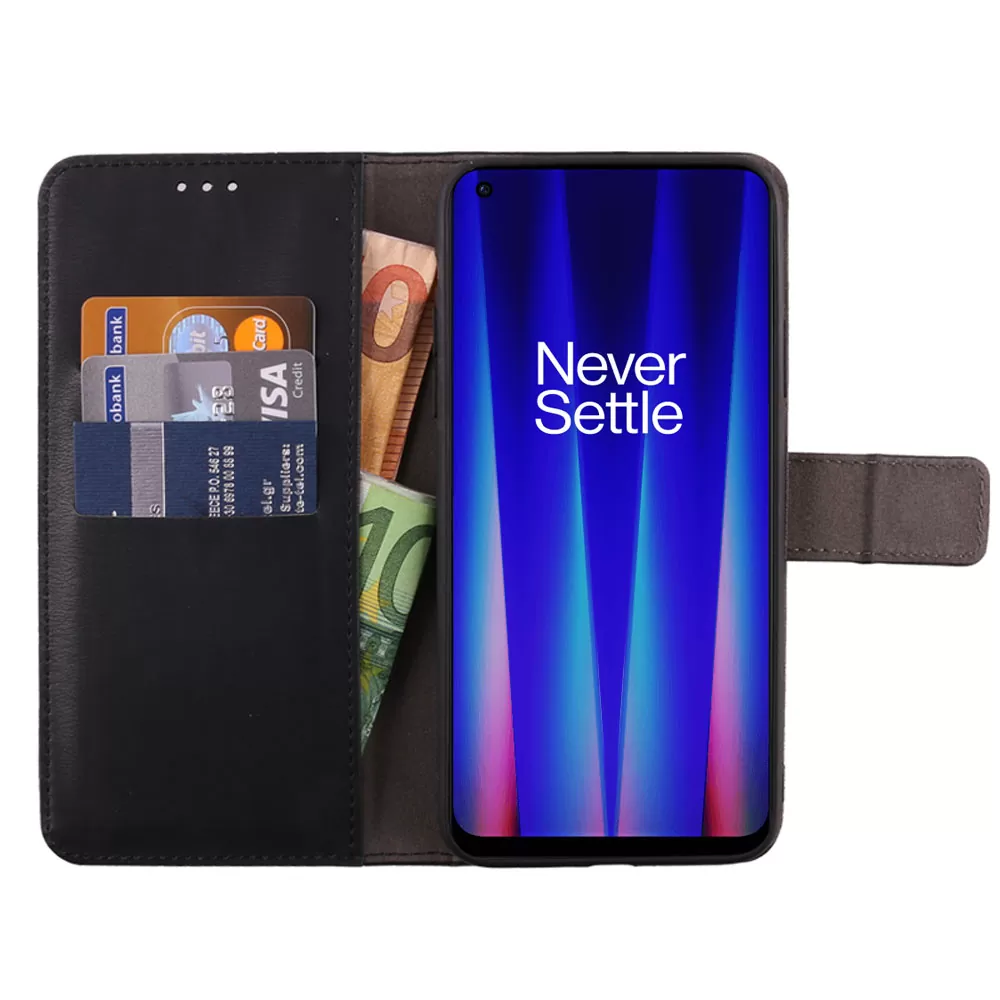 VOLTE-TEL ALLURE ΘΗΚΗ ONEPLUS NORD CE 2 5G 6.43in  MAGNET BOOK STAND CLIP BLACK - Image 3
