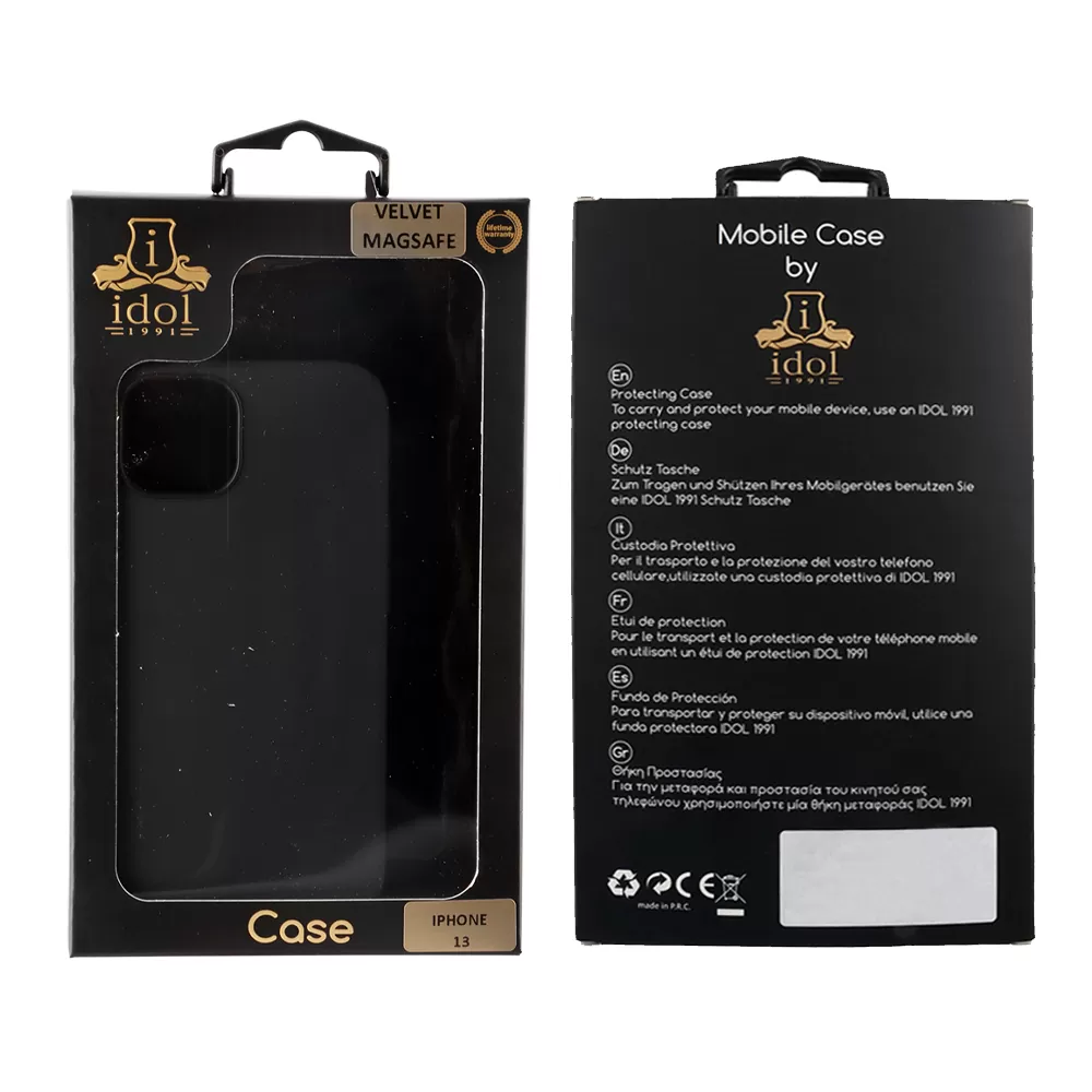 IDOL 1991 VELVET MAGSAFE TPU ΘΗΚΗ IPHONE 13 6.1in CAMERA GUARD BLACK - Image 2