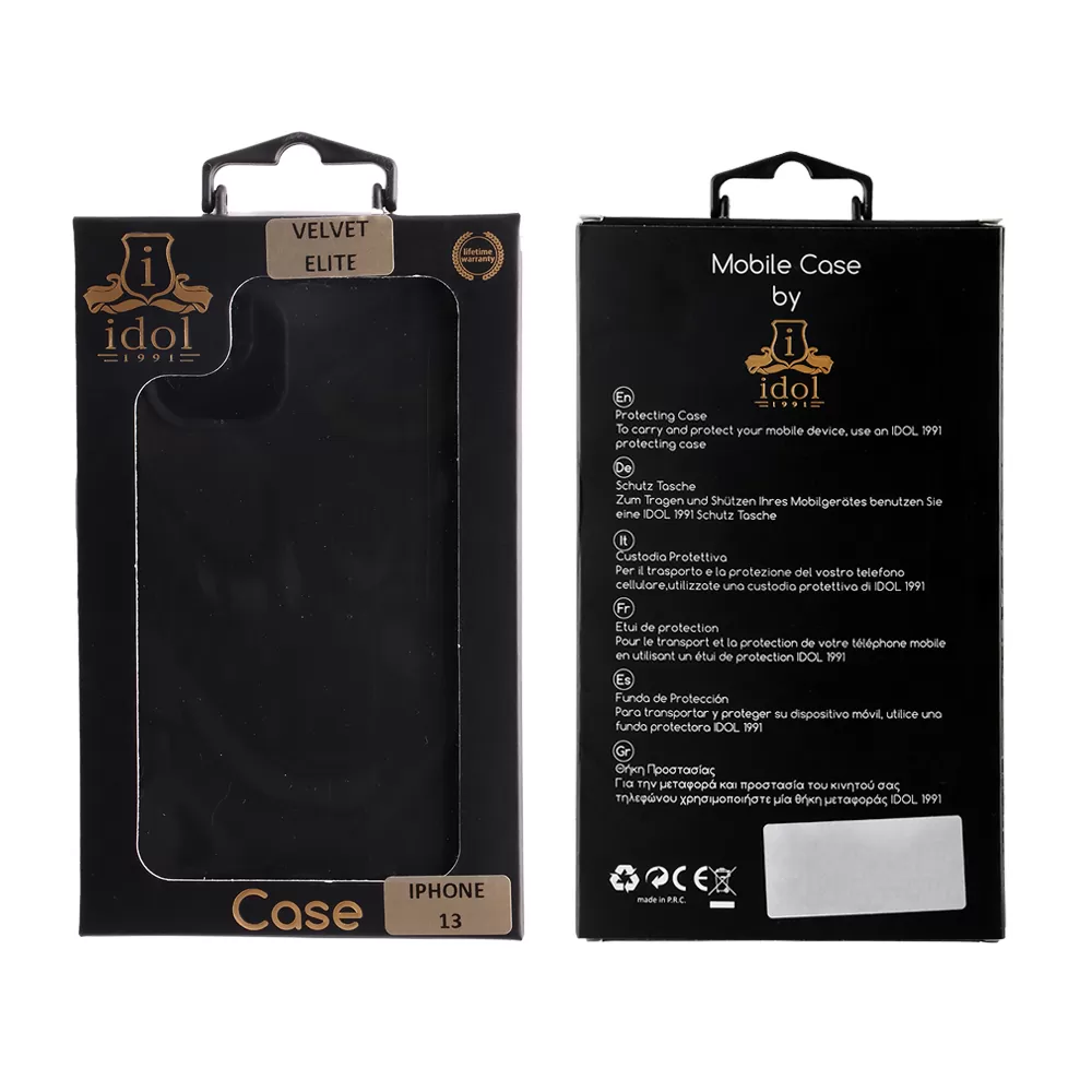 IDOL 1991 VELVET ELITE TPU ΘΗΚΗ IPHONE 13 6.1in  4 SIDE CAMERA GUARD BLACK - Image 2