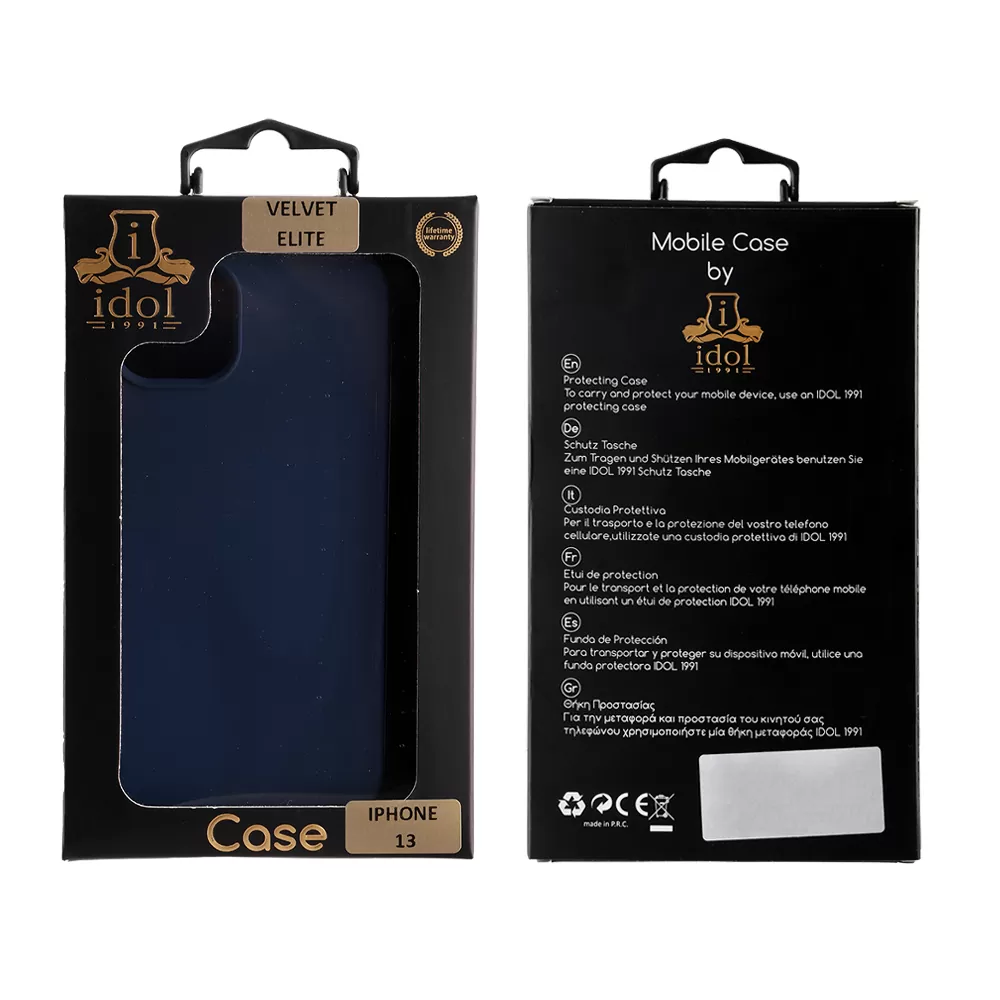 IDOL 1991 VELVET ELITE TPU ΘΗΚΗ IPHONE 13 6.1in  4 SIDE CAMERA GUARD BLUE - Image 2