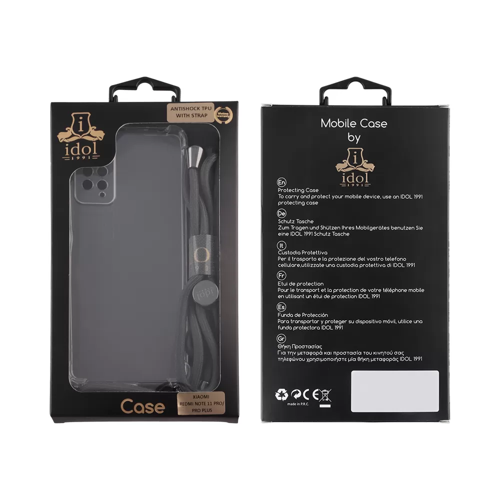 IDOL 1991 ANTISHOCK AIR TPU ΘΗΚΗ XIAOMI REDMI NOTE 11 PRO 4G/5G 6.67in WITH STRAP FULL CAMERA PROTECTION ΔΙΑΦΑΝΗ - Image 2