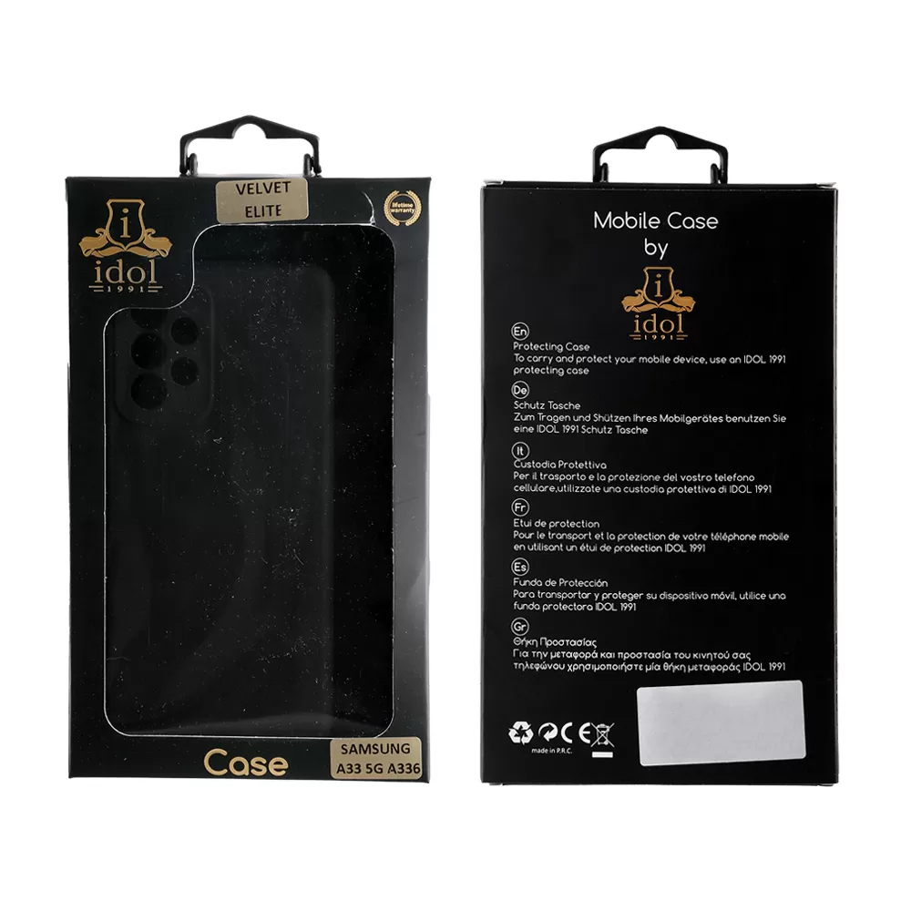 IDOL 1991 VELVET ELITE TPU ΘΗΚΗ SAMSUNG A33 5G A336 6.4in  4 SIDE FULL CAMERA PROTECTION BLACK - Image 3