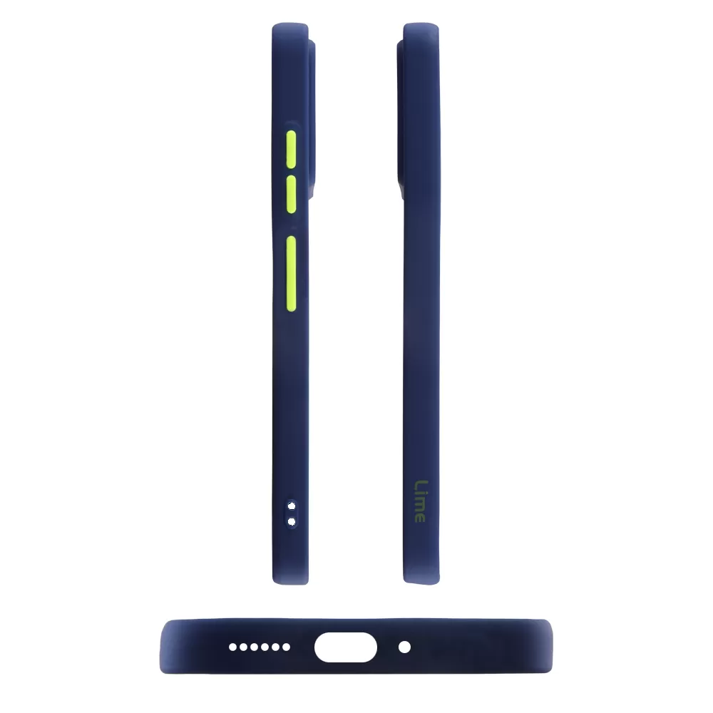 LIME HARDSHELL FUSION ΘΗΚΗ SAMSUNG A33 5G A336 6.4in  FULL CAMERA PROTECTION BLUE WITH YELLOW KEYS - Image 6
