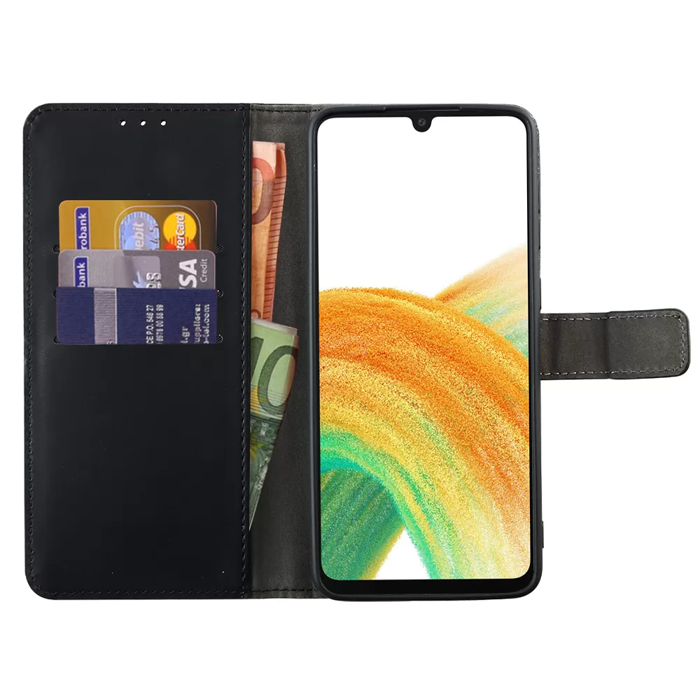 VOLTE-TEL ALLURE ΘΗΚΗ SAMSUNG A33 5G A336 6.4in  MAGNET BOOK STAND CLIP BLACK - Image 5