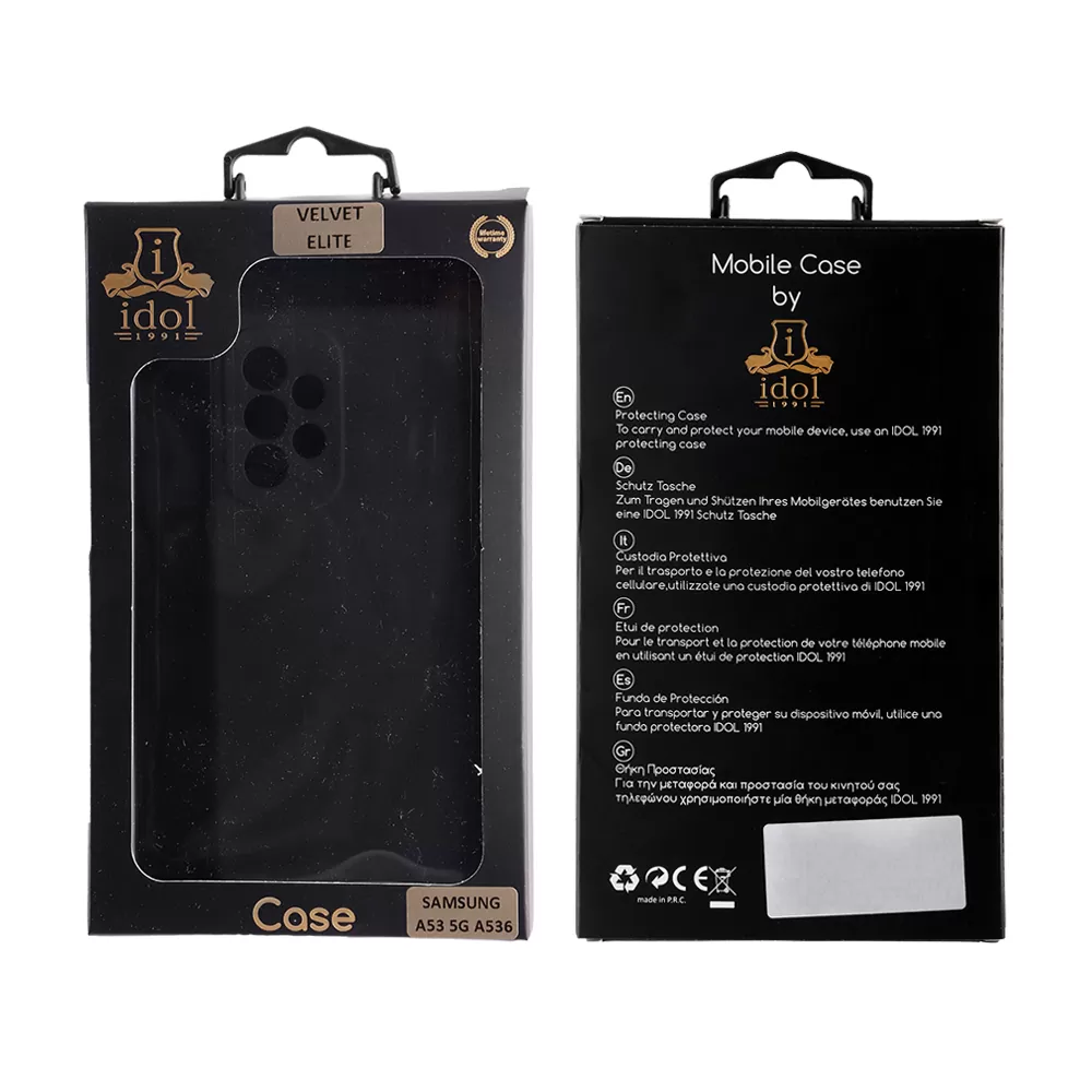IDOL 1991 VELVET ELITE TPU ΘΗΚΗ SAMSUNG A53 5G A536 6.5in  4 SIDE FULL CAMERA PROTECTION BLACK - Image 2
