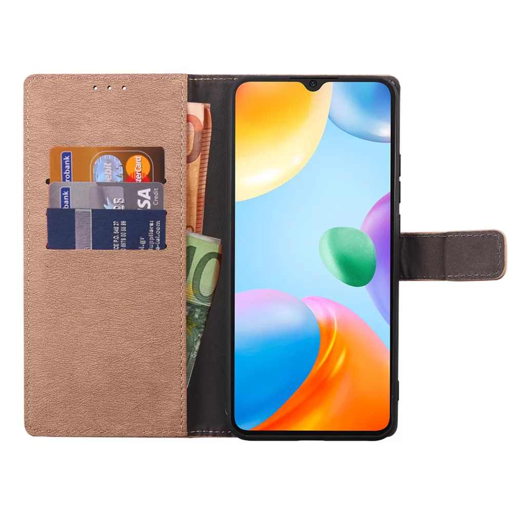 VOLTE-TEL ALLURE ΘΗΚΗ XIAOMI REDMI 10C/REDMI 10 POWER 6.71in  MAGNET BOOK STAND CLIP GOLD - Image 5
