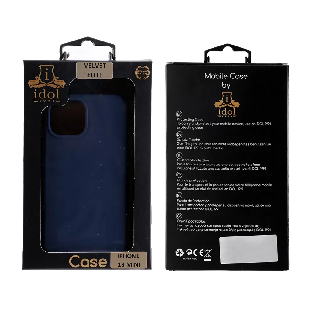 IDOL 1991 VELVET ELITE TPU ΘΗΚΗ IPHONE 13 MINI 5.4in  4 SIDE CAMERA GUARD BLUE - Image 2