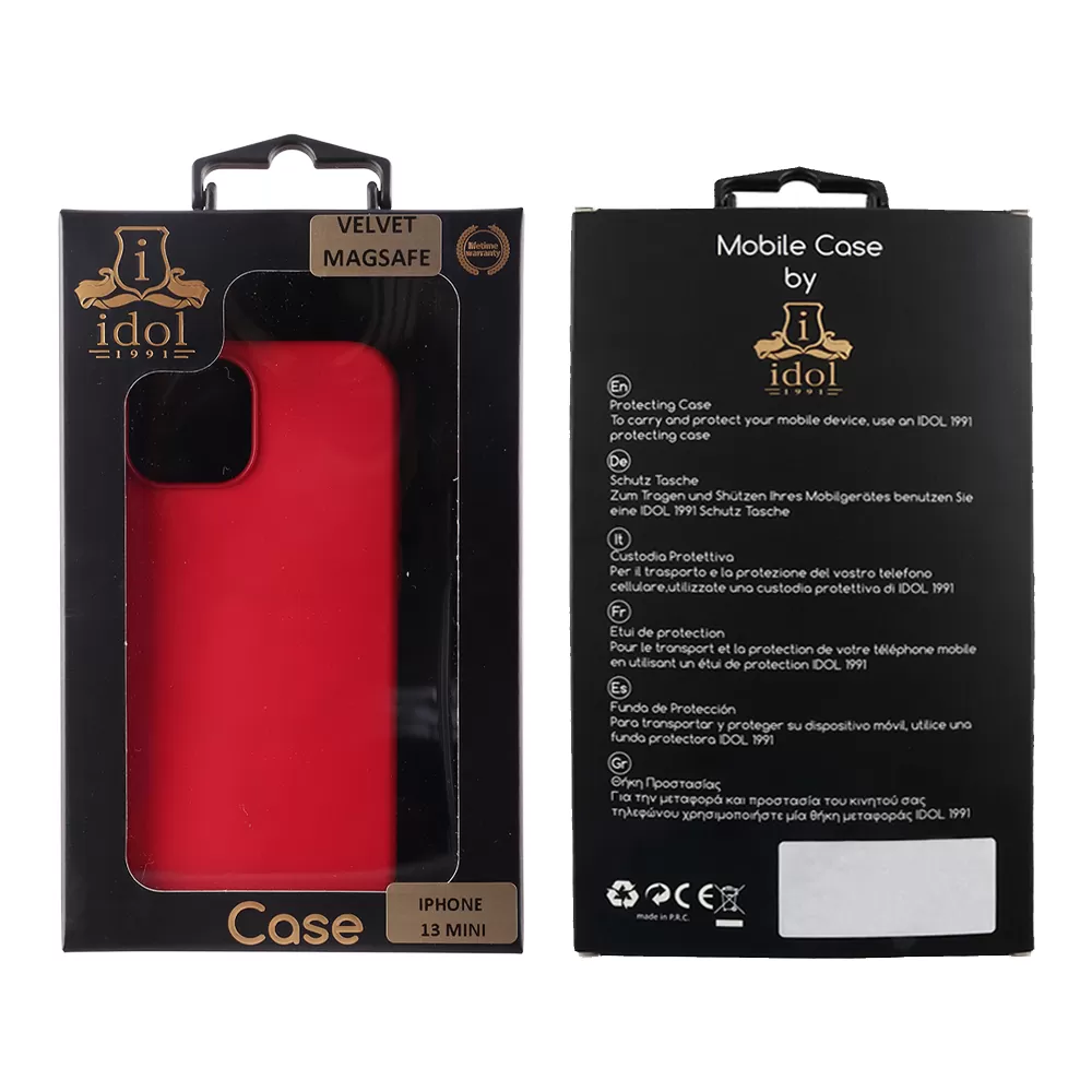 IDOL 1991 VELVET MAGSAFE TPU ΘΗΚΗ IPHONE 13 MINI 5.4in CAMERA GUARD RED - Image 2