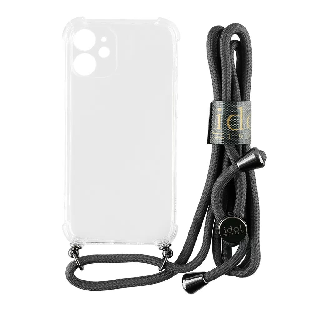 IDOL 1991 ANTISHOCK AIR TPU ΘΗΚΗ IPHONE 12 MINI 5.4in WITH STRAP FULL CAMERA PROTECTION ΔΙΑΦΑΝΗ - Image 8
