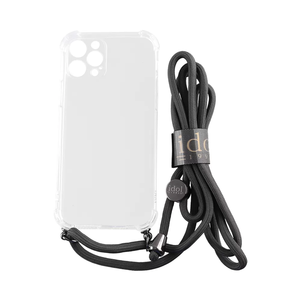 IDOL 1991 ANTISHOCK AIR TPU ΘΗΚΗ IPHONE 12 PRO 6.1in  WITH STRAP FULL CAMERA PROTECTION ΔΙΑΦΑΝΗ - Image 8