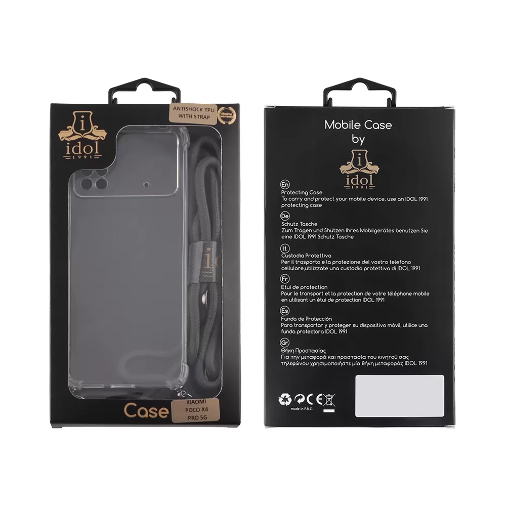 IDOL 1991 ANTISHOCK AIR TPU ΘΗΚΗ XIAOMI POCO X4 PRO 5G 6.67in WITH STRAP FULL CAMERA PROTECTION ΔΙΑΦΑΝΗ - Image 2