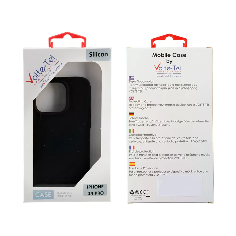VOLTE-TEL SILICON TPU ΘΗΚΗ IPHONE 14 PRO 6.1in  CAMERA GUARD BLACK - Image 2