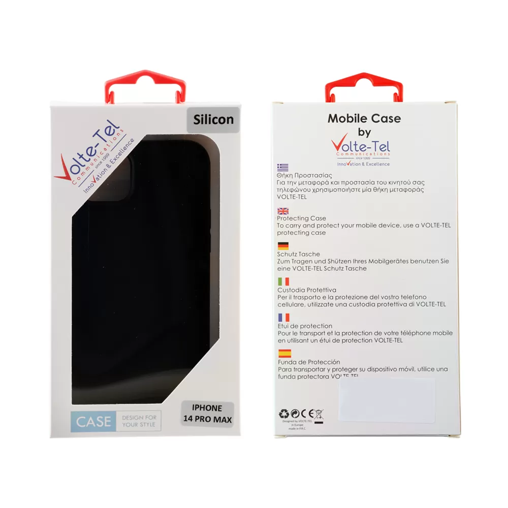 VOLTE-TEL SILICON TPU ΘΗΚΗ IPHONE 14 PRO MAX 6.7in  CAMERA GUARD BLACK - Image 2