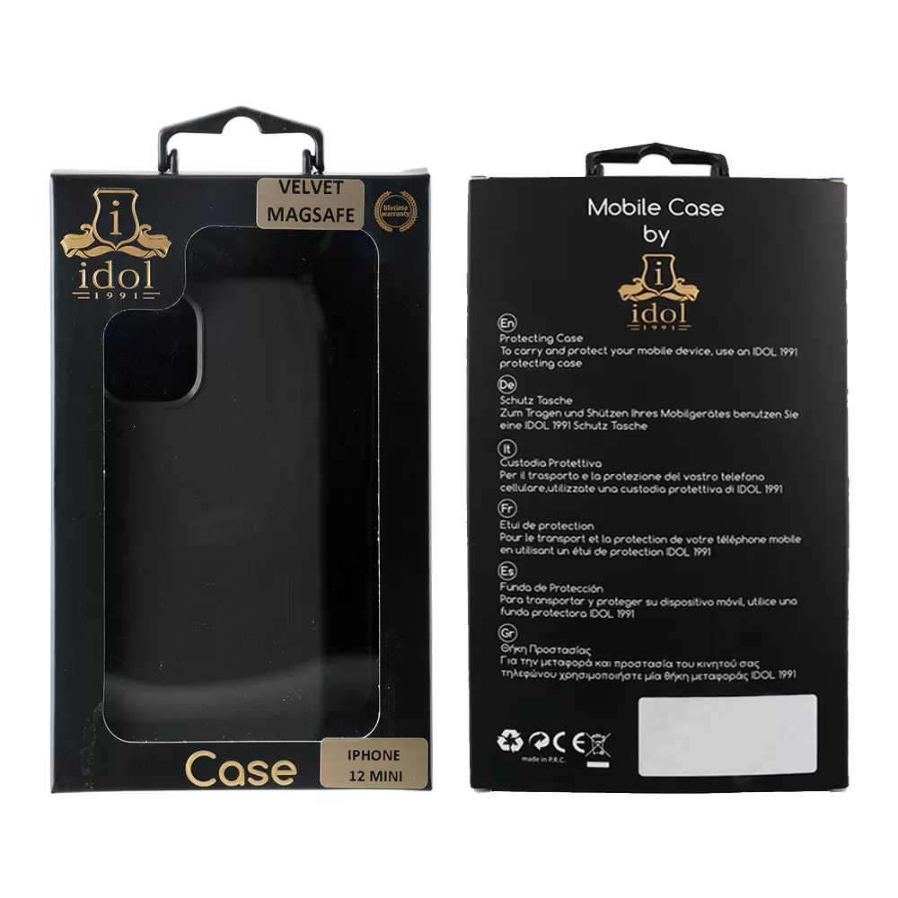 IDOL 1991 VELVET MAGSAFE TPU ΘΗΚΗ IPHONE 12 MINI 5.4in CAMERA GUARD BLACK - Image 2