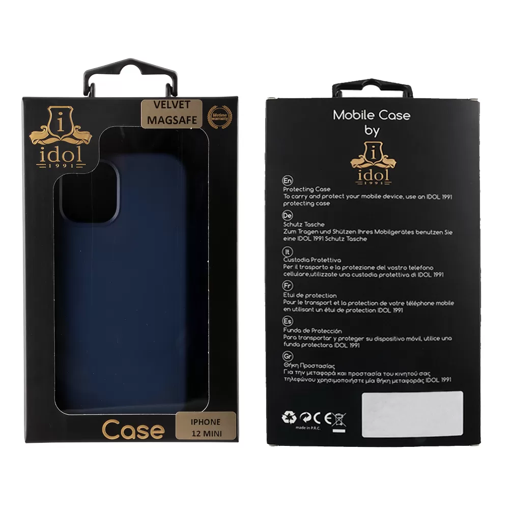 IDOL 1991 VELVET MAGSAFE TPU ΘΗΚΗ IPHONE 12 MINI 5.4in CAMERA GUARD BLUE - Image 2