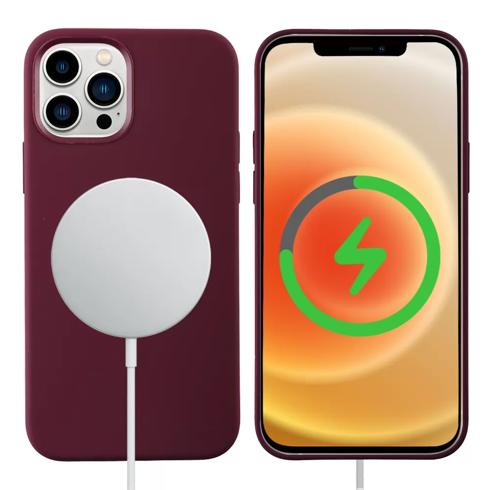 IDOL 1991 VELVET MAGSAFE TPU ΘΗΚΗ IPHONE 12 PRO / IPHONE 12 6.1in CAMERA GUARD BURGUNDY - Image 6