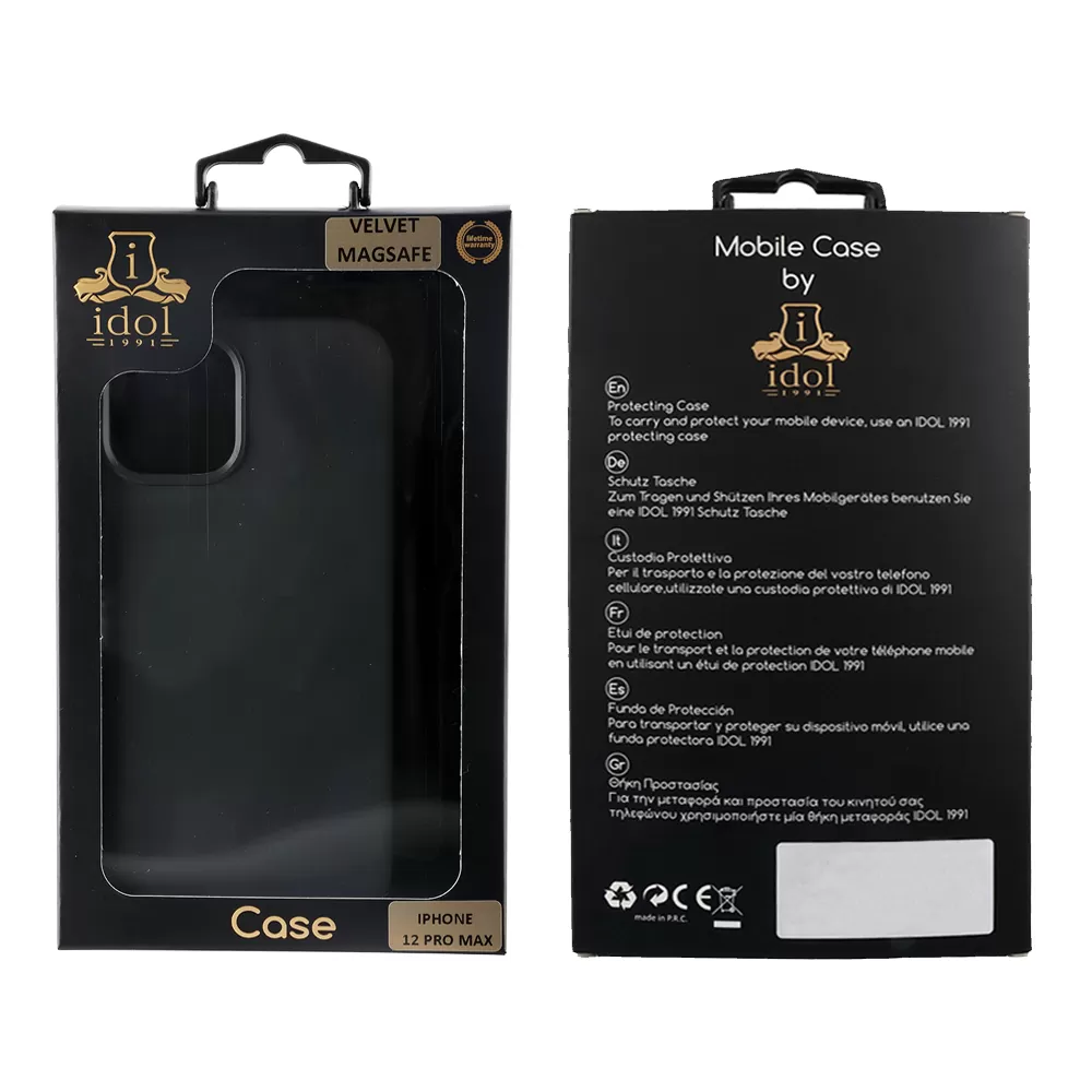 IDOL 1991 VELVET MAGSAFE TPU ΘΗΚΗ IPHONE 12 PRO MAX 6.7in CAMERA GUARD BLACK - Image 2