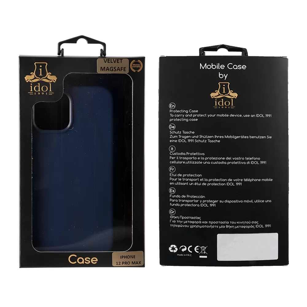 IDOL 1991 VELVET MAGSAFE TPU ΘΗΚΗ IPHONE 12 PRO MAX 6.7in CAMERA GUARD BLUE - Image 2