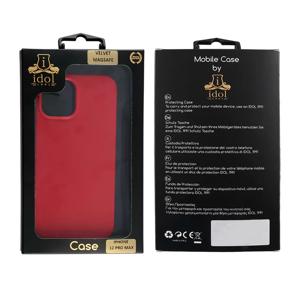 IDOL 1991 VELVET MAGSAFE TPU ΘΗΚΗ IPHONE 12 PRO MAX 6.7in CAMERA GUARD RED - Image 2