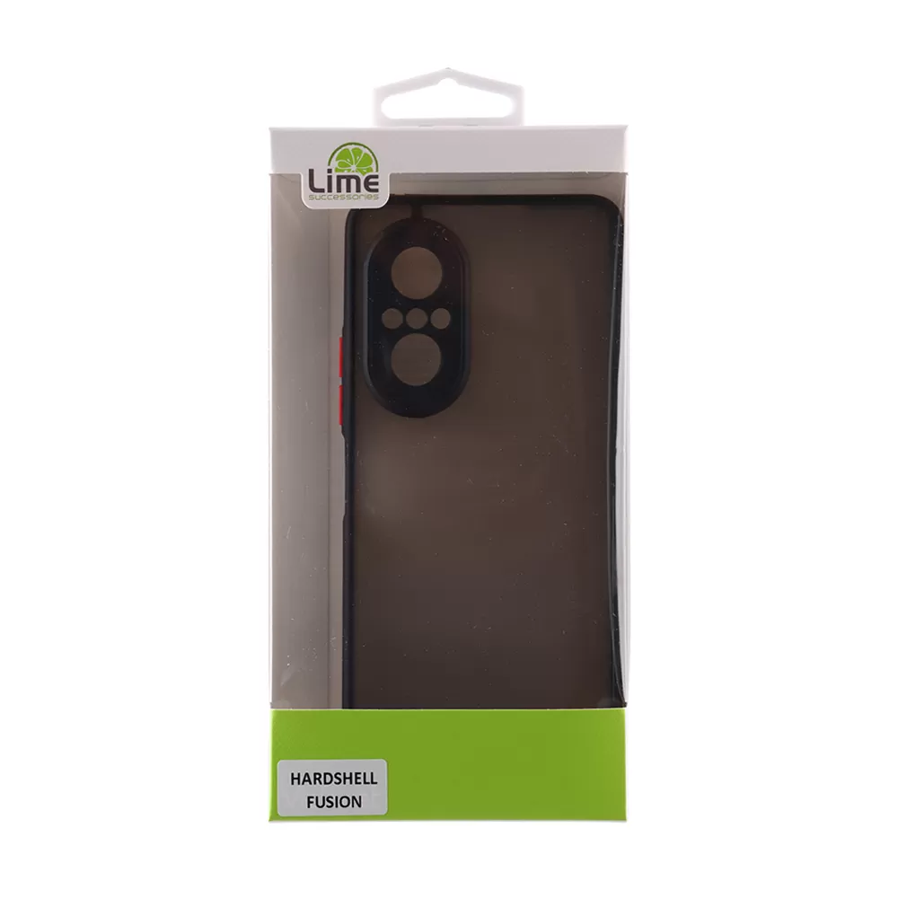 LIME HARDSHELL FUSION ΘΗΚΗ HUAWEI NOVA 9 SE 6.78in  FULL CAMERA PROTECTION BLACK WITH RED KEYS - Image 3