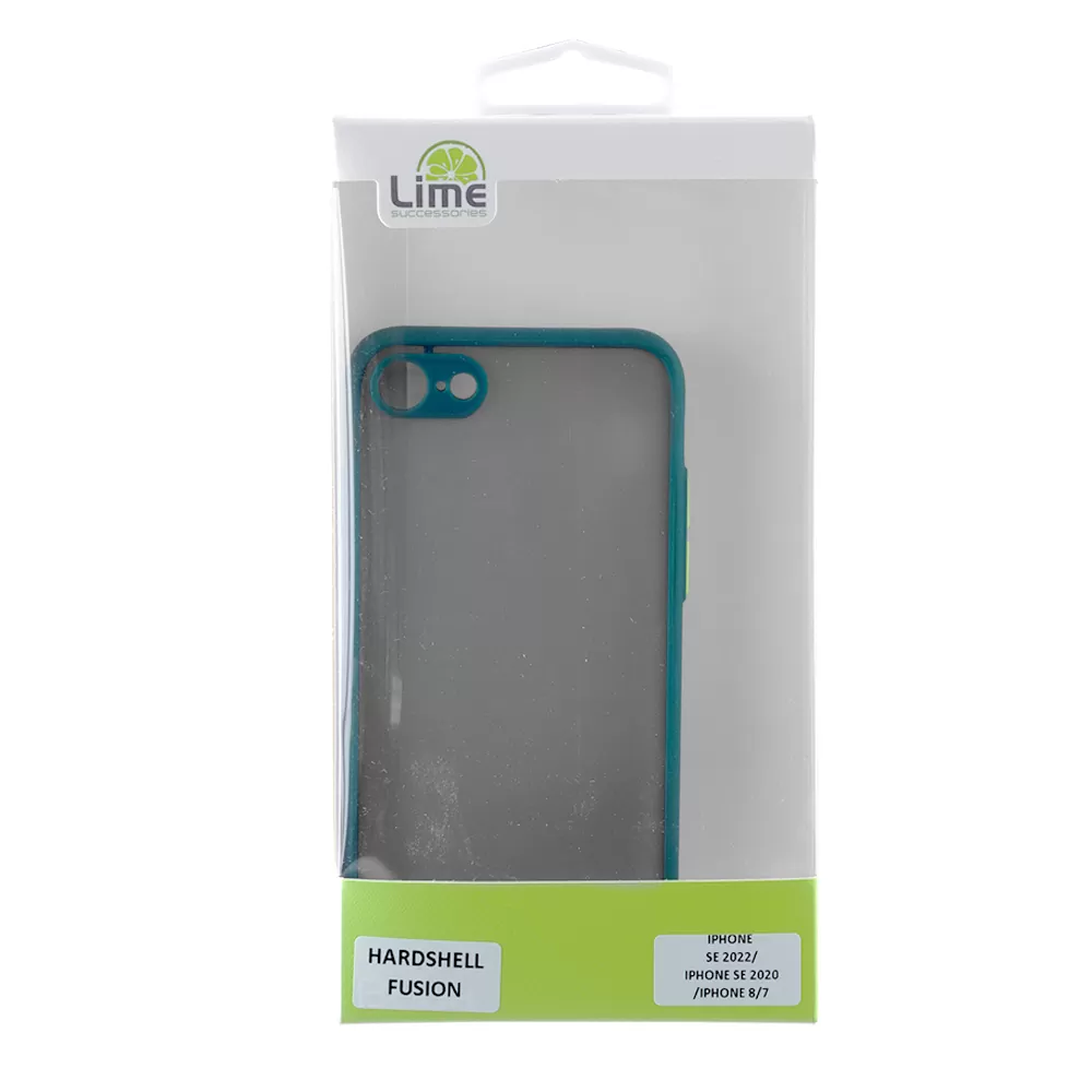 LIME HARDSHELL FUSION ΘΗΚΗ IPHONE SE 2022/IPHONE SE 2020/IPHONE 8/7 4.7in  FULL CAMERA PROTECTION GREEN WITH YELLOW KEYS - Image 3