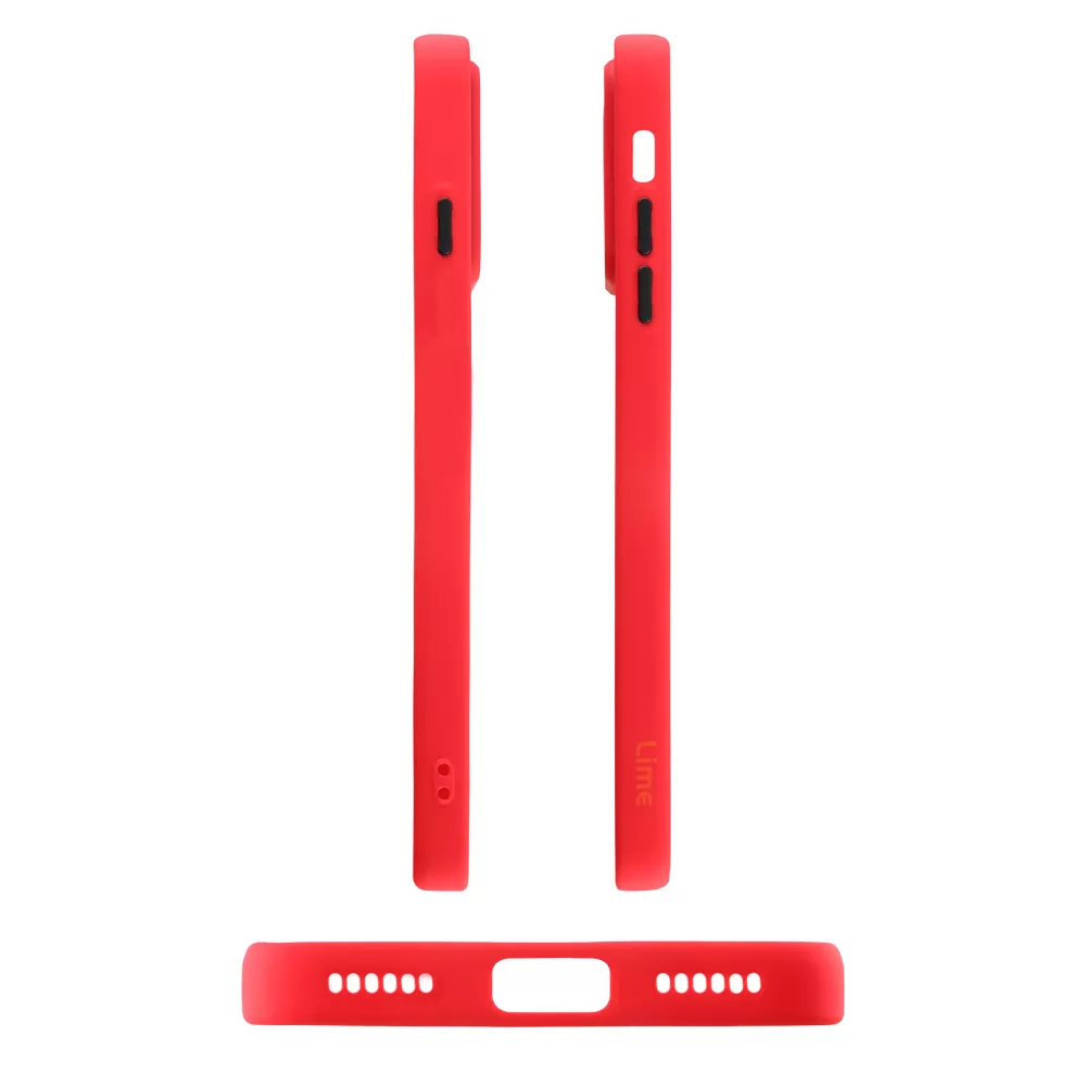 LIME HARDSHELL FUSION ΘΗΚΗ IPHONE SE 2022/IPHONE SE 2020/IPHONE 8/7 4.7in  FULL CAMERA PROTECTION RED WITH BLACK KEYS - Image 6