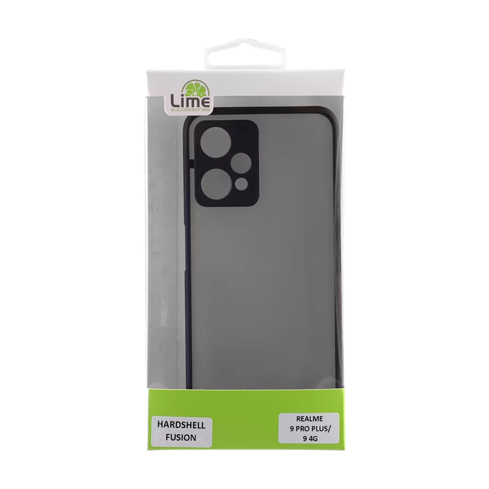 LIME HARDSHELL FUSION ΘΗΚΗ REALME 9 5G/9 PRO 5G 6.6in  FULL CAMERA PROTECTION BLACK WITH RED KEYS - Image 3
