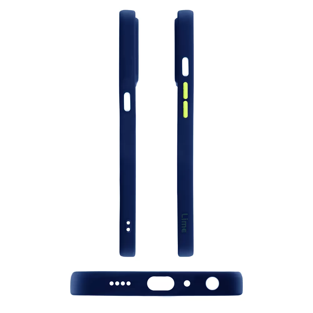 LIME HARDSHELL FUSION ΘΗΚΗ REALME 9 5G/9 PRO 5G 6.6in  FULL CAMERA PROTECTION BLUE WITH YELLOW KEYS - Image 6