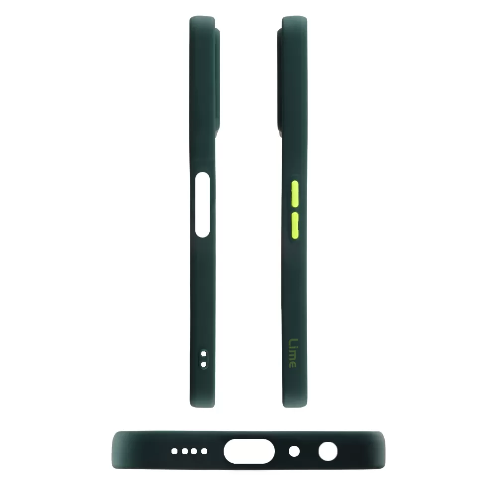 LIME HARDSHELL FUSION ΘΗΚΗ REALME 9 5G/9 PRO 5G 6.6in  FULL CAMERA PROTECTION GREEN WITH YELLOW KEYS - Image 6